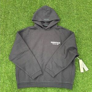 Fear of God Essentials Hoodie Black FW24